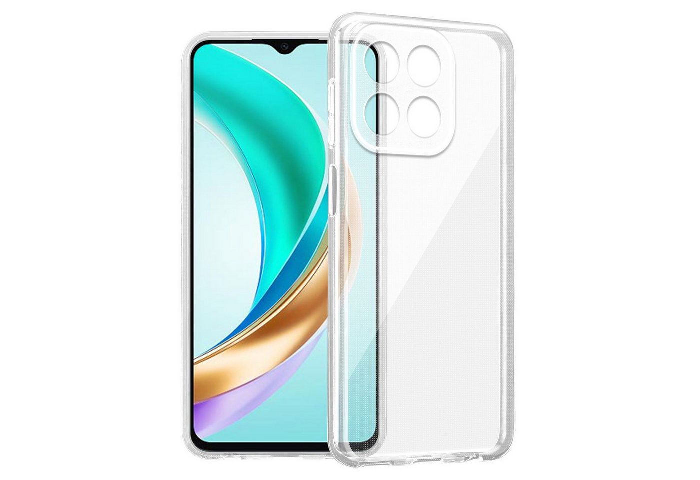 Cadorabo Handyhülle für Honor X6b Hülle Honor X6b, Hülle TPU Silikon Handy Schutzhülle Slim Transparent Case Cover Cadorabo Handyhülle für Honor X6b Hülle Honor X6b, Hülle TPU Silikon Handy Schutzhülle Slim Transparent Case Cover von Cadorabo