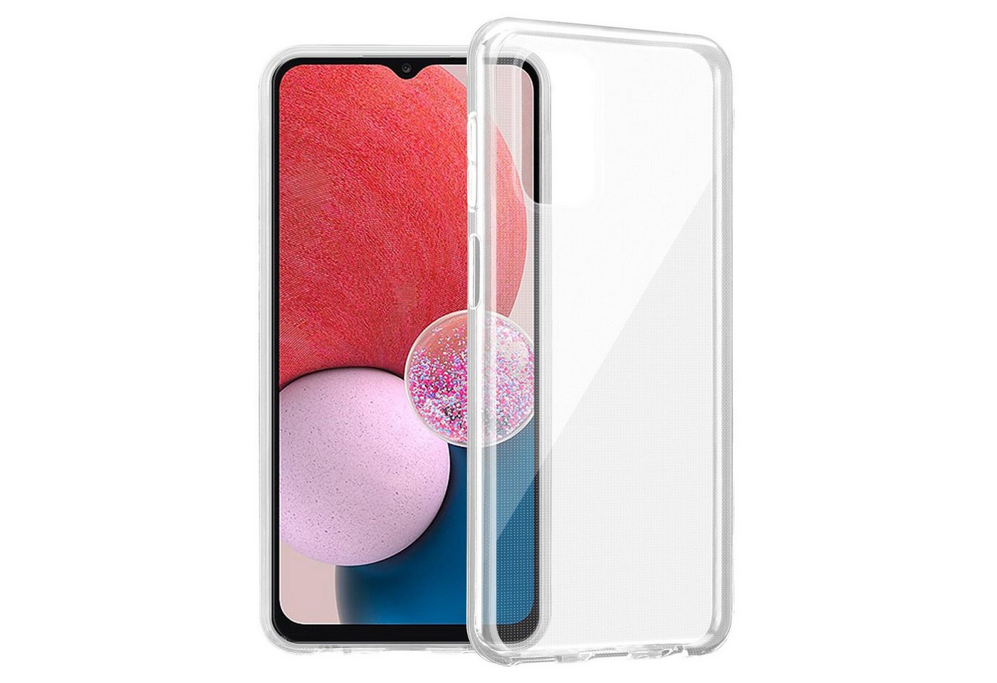 Cadorabo Handyhülle für Samsung Galaxy A13 4G Hülle Samsung Galaxy A13 4G, Hülle TPU Silikon Handy Schutzhülle Slim Transparent Case Cover Cadorabo Handyhülle für Samsung Galaxy A13 4G Hülle Samsung Galaxy A13 4G, Hülle TPU Silikon Handy Schutzhülle Slim Transparent Case Cover von Cadorabo