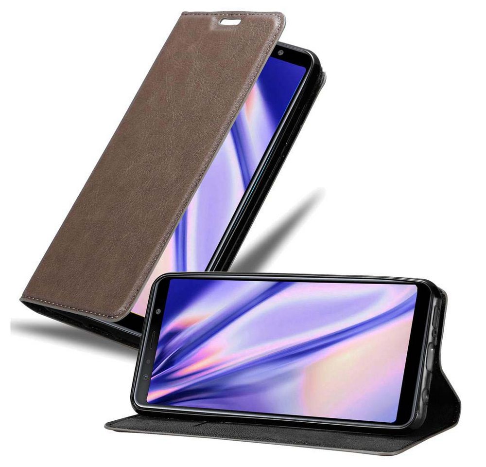 Cadorabo Handyhülle für Samsung Galaxy A7 2018 Hülle Samsung Galaxy A7 2018, Hülle Schutzhülle mit Standfunktion, Magnetverschluss und Kartenfach Cadorabo Handyhülle für Samsung Galaxy A7 2018 Hülle Samsung Galaxy A7 2018, Hülle Schutzhülle mit Standfunktion, Magnetverschluss und Kartenfach von Cadorabo
