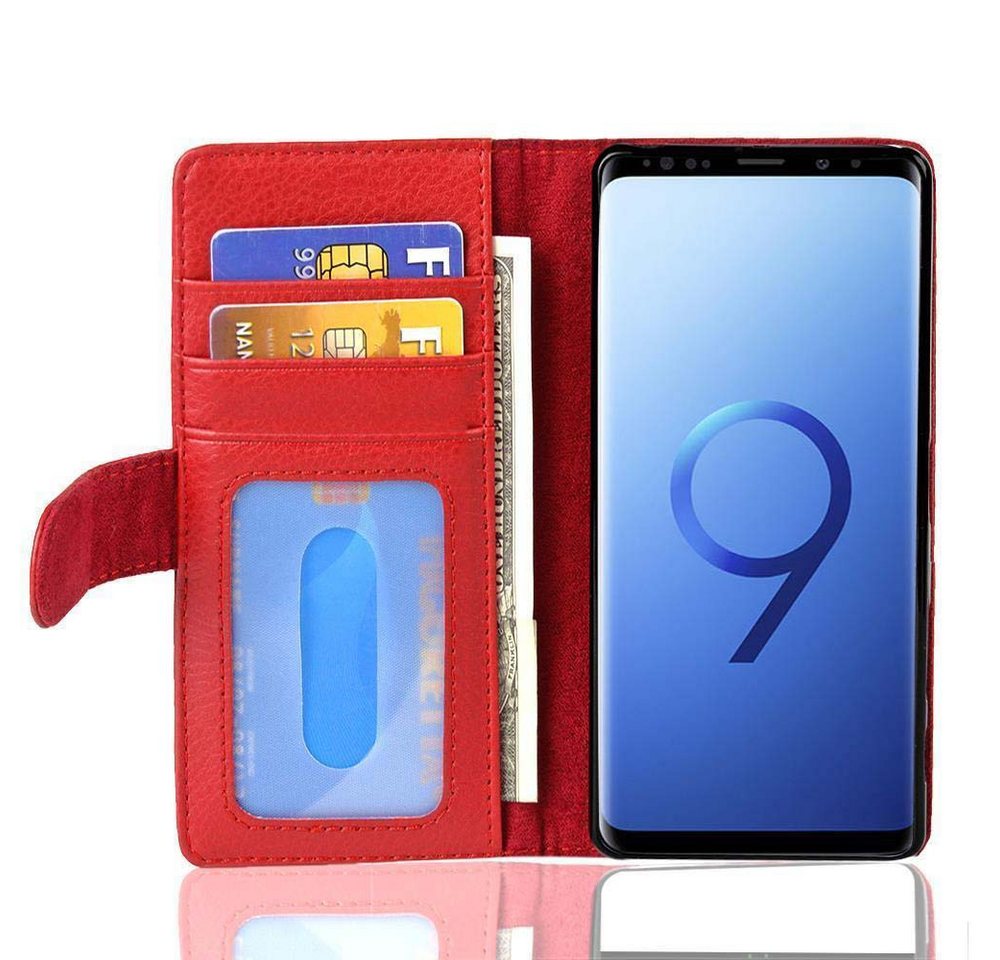 Cadorabo Handyhülle für Samsung Galaxy S9 Hülle Samsung Galaxy S9, Klappbare Handy Schutzhülle - Hülle - mit Standfunktion und Kartenfach Cadorabo Handyhülle für Samsung Galaxy S9 Hülle Samsung Galaxy S9, Klappbare Handy Schutzhülle - Hülle - mit Standfunktion und Kartenfach von Cadorabo