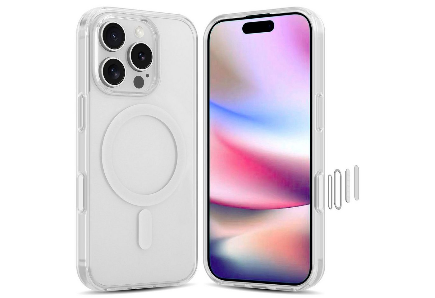 Cadorabo Handyhülle Apple, Hülle iPhone 16 Pro Schutzhülle kompatibel mit Magsafe Case Cover Cadorabo Handyhülle Apple, Hülle iPhone 16 Pro Schutzhülle kompatibel mit Magsafe Case Cover von Cadorabo