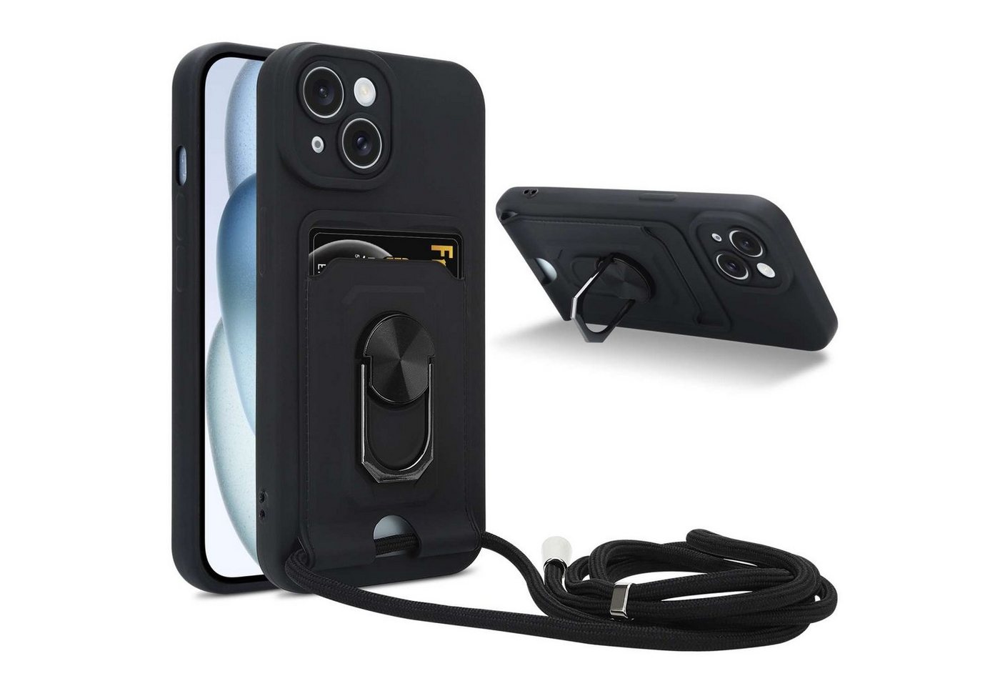 Cadorabo Handykette für Apple iPhone 15 PLUS Apple iPhone 15 PLUS, Handykette mit Standfunktion Schutzhülle Cadorabo Handykette für Apple iPhone 15 PLUS Apple iPhone 15 PLUS, Handykette mit Standfunktion Schutzhülle von Cadorabo