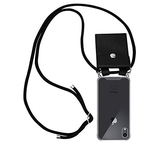 Cadorabo Handykette kompatibel mit Apple iPhone XR Schutzhülle TPU Silikon Case Necklace Design Slim Kratzfest Kordel Band mit Etui Rundumschutz Case Hülle für iPhone XR in Schwarz Cadorabo Handykette kompatibel mit Apple iPhone XR Schutzhülle TPU Silikon Case Necklace Design Slim Kratzfest Kordel Band mit Etui Rundumschutz Case Hülle für iPhone XR in Schwarz von Cadorabo