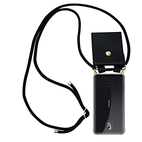 Cadorabo Handykette kompatibel mit Nokia 3,1 Schutzhülle TPU Silikon Case Necklace Design Slim Kratzfest Kordel Band mit Etui Rundumschutz Case Hülle für Nokia 3,1 in Schwarz Cadorabo Handykette kompatibel mit Nokia 3,1 Schutzhülle TPU Silikon Case Necklace Design Slim Kratzfest Kordel Band mit Etui Rundumschutz Case Hülle für Nokia 3,1 in Schwarz von Cadorabo