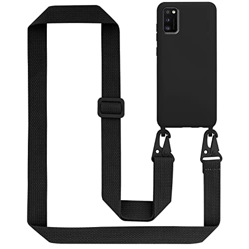 Cadorabo Handykette kompatibel mit Samsung Galaxy A51 4G M40s Schutzhülle TPU Liquid Silikon Case Necklace mit verstellbarem Band Kordel mit Etui Case Hülle für Galaxy A51 4G M40s in Schwarz Cadorabo Handykette kompatibel mit Samsung Galaxy A51 4G M40s Schutzhülle TPU Liquid Silikon Case Necklace mit verstellbarem Band Kordel mit Etui Case Hülle für Galaxy A51 4G M40s in Schwarz von Cadorabo