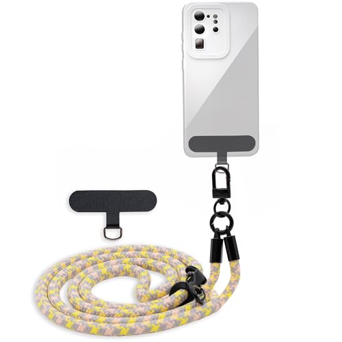 Cadorabo Handykette kompatibel mit Samsung Galaxy S10e in GELB - GRAU - Necklace Hülle mit Verstellbaren Band Kordel zum Umhängen Cadorabo Handykette kompatibel mit Samsung Galaxy S10e in GELB - GRAU - Necklace Hülle mit Verstellbaren Band Kordel zum Umhängen von Cadorabo