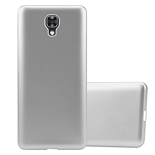 Cadorabo Hülle für LG X Screen in METALLIC Silber - Handyhülle aus flexiblem TPU Silikon - Silikonhülle Schutzhülle Ultra Slim Soft Back Cover Case Bumper von Cadorabo