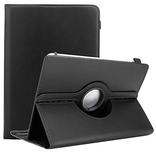Cadorabo Hülle kompatibel mit Alcatel 1T (10 Zoll) Tablethülle 360 Design aus Premium Kunst Leder Flip Klappbare Stoßfeste Magnetische Cover Hülle für Alcatel 1T (10 Zoll) Tasche in Schwarz von Cadorabo