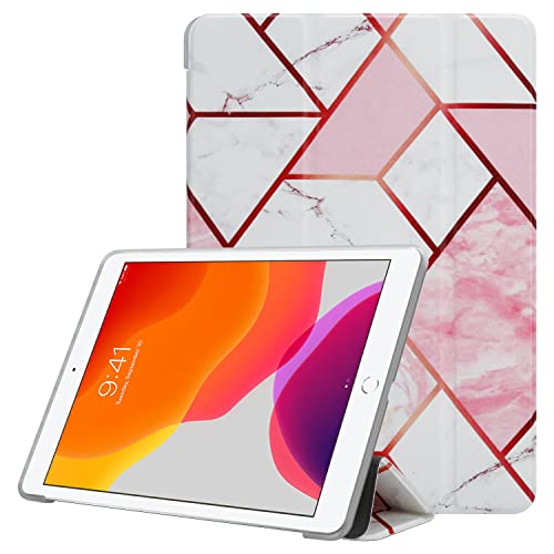 Cadorabo Hülle kompatibel mit Apple iPad PRO (10.5 Zoll) Handyhülle aus Kunst Leder im Marmor Design Flip Klappbare Magnetische [Kartenfächern] Case Hülle für iPad PRO (10.5 Zoll) in Weiß von Cadorabo