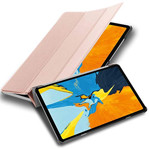 Cadorabo Hülle kompatibel mit Apple iPad PRO 11 2018 (11 Zoll) Tablethülle mit Auto Wake Up aus Kunst Leder Flip Klappbare Magnetische Cover Hülle für iPad PRO 11 2018 (11 Zoll) Tasche in Rosa von Cadorabo
