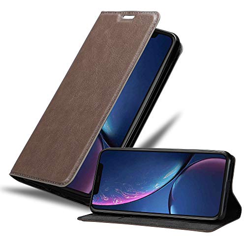 Cadorabo Hülle kompatibel mit Apple iPhone 11 PRO aus Premium Kunst Leder Flip Klappbare Stoßfeste Magnetische [Standfunktion] [Kartenfächern] Cover Hülle für iPhone 11 PRO Tasche in Braun von Cadorabo