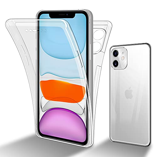 Cadorabo Hülle kompatibel mit Apple iPhone 11 Schutzhülle TPU Silikon Case 360 Slim Kratzfest Weiche Gummi mit Rundumschutz Case Hülle für iPhone 11 in Transparent Cadorabo Hülle kompatibel mit Apple iPhone 11 Schutzhülle TPU Silikon Case 360 Slim Kratzfest Weiche Gummi mit Rundumschutz Case Hülle für iPhone 11 in Transparent von Cadorabo