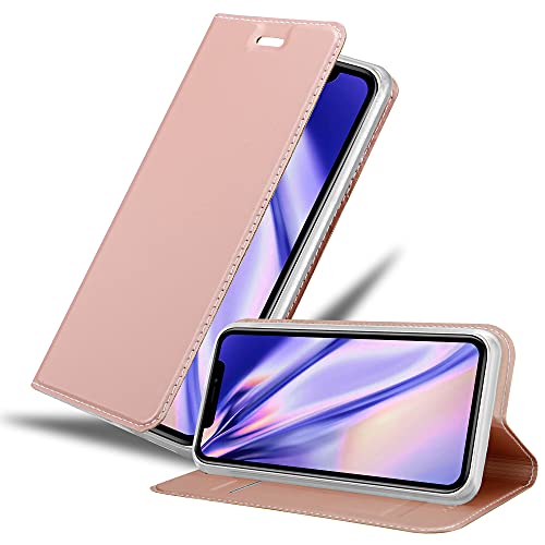 Cadorabo Hülle kompatibel mit Apple iPhone 11 aus Premium Kunst Leder Flip Klappbare Stoßfeste Magnetische [Standfunktion] [Kartenfächern] Cover Hülle für iPhone 11 Tasche in Rosa von Cadorabo