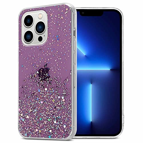 Cadorabo Hülle kompatibel mit Apple iPhone 13 PRO MAX Rundumschutz TPU Silikon Case Mädchen Glitzer Strass Design Slim Kratzfest Weiche Gummi Bling Schutzhülle für Apple iPhone 13 PRO MAX in Lila Cadorabo Hülle kompatibel mit Apple iPhone 13 PRO MAX Rundumschutz TPU Silikon Case Mädchen Glitzer Strass Design Slim Kratzfest Weiche Gummi Bling Schutzhülle für Apple iPhone 13 PRO MAX in Lila von Cadorabo