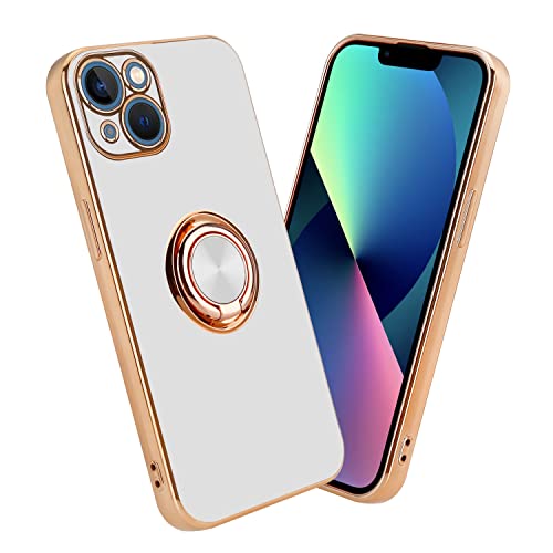 Cadorabo Hülle kompatibel mit Apple iPhone 14 Schutzhülle TPU Silikon Case mit Ring Design mit Kameraschutz Slim Kratzfest Weiche Gummi mit Rundumschutz Case Hülle für iPhone 14 in Weiß Cadorabo Hülle kompatibel mit Apple iPhone 14 Schutzhülle TPU Silikon Case mit Ring Design mit Kameraschutz Slim Kratzfest Weiche Gummi mit Rundumschutz Case Hülle für iPhone 14 in Weiß von Cadorabo