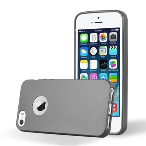 Cadorabo Hülle kompatibel mit Apple iPhone 5 / 5S / SE 2016 Schutzhülle TPU Silikon Case Metallic Design Slim Kratzfest Weiche Gummi mit Rundumschutz Case Hülle für iPhone 5 / 5S / SE 2016 in Grau Cadorabo Hülle kompatibel mit Apple iPhone 5 / 5S / SE 2016 Schutzhülle TPU Silikon Case Metallic Design Slim Kratzfest Weiche Gummi mit Rundumschutz Case Hülle für iPhone 5 / 5S / SE 2016 in Grau von Cadorabo