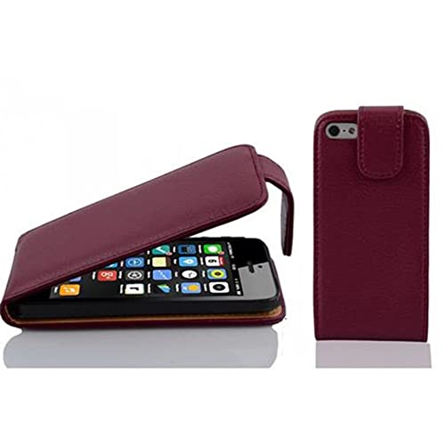 Cadorabo Hülle kompatibel mit Apple iPhone 5C Flip Design aus Premium Kunst Leder Flip Klappbare Stoßfeste Magnetische Cover Hülle für iPhone 5C Tasche in Lila Cadorabo Hülle kompatibel mit Apple iPhone 5C Flip Design aus Premium Kunst Leder Flip Klappbare Stoßfeste Magnetische Cover Hülle für iPhone 5C Tasche in Lila von Cadorabo