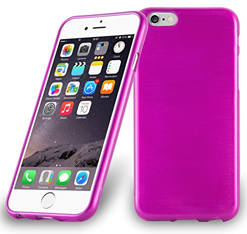 Cadorabo Hülle kompatibel mit Apple iPhone 6 / 6S Schutzhülle TPU Silikon Case Brushed Design Slim Kratzfest Weiche Gummi mit Rundumschutz Case Hülle für iPhone 6 / 6S in Pink Cadorabo Hülle kompatibel mit Apple iPhone 6 / 6S Schutzhülle TPU Silikon Case Brushed Design Slim Kratzfest Weiche Gummi mit Rundumschutz Case Hülle für iPhone 6 / 6S in Pink von Cadorabo