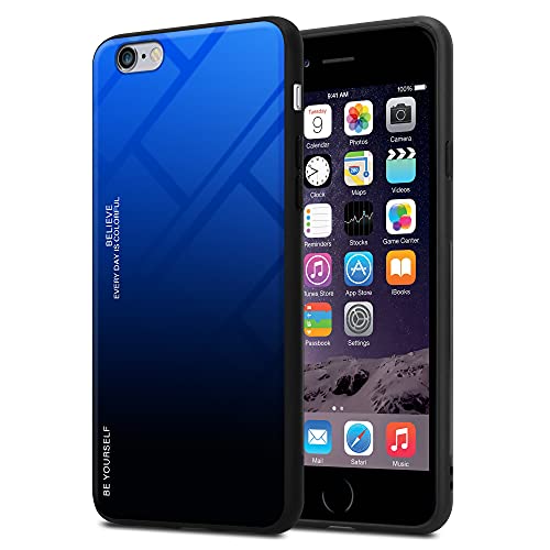 Cadorabo Hülle kompatibel mit Apple iPhone 6 Plus / 6S Plus Schutzhülle TPU Silikon Case Glas Slim Kratzfest Weiche Gummi mit Rundumschutz Case Hülle für iPhone 6 Plus / 6S Plus in Schwarz Cadorabo Hülle kompatibel mit Apple iPhone 6 Plus / 6S Plus Schutzhülle TPU Silikon Case Glas Slim Kratzfest Weiche Gummi mit Rundumschutz Case Hülle für iPhone 6 Plus / 6S Plus in Schwarz von Cadorabo
