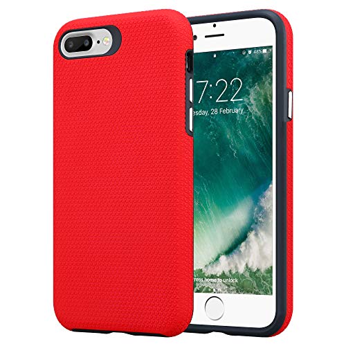 Cadorabo Hülle kompatibel mit Apple iPhone 6 Plus 6S Plus 7 Plus 7S Plus 8 Plus Schutzhülle TPU Silikon Case Outdoor Hybrid Design Slim Kratzfest Case Hülle für iPhone 6 Plus 7 Plus 8 Plus in Rot Cadorabo Hülle kompatibel mit Apple iPhone 6 Plus 6S Plus 7 Plus 7S Plus 8 Plus Schutzhülle TPU Silikon Case Outdoor Hybrid Design Slim Kratzfest Case Hülle für iPhone 6 Plus 7 Plus 8 Plus in Rot von Cadorabo