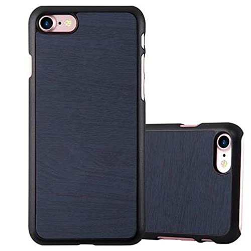 Cadorabo Hülle kompatibel mit Apple iPhone 7 7S 8 SE 2020 Schutzhülle TPU Silikon Case Wooden Design Slim Kratzfest Weiche Gummi mit Rundumschutz Case Hülle für iPhone 7 7S 8 SE 2020 in Blau von Cadorabo