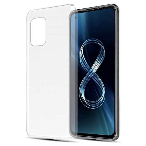 Cadorabo Hülle kompatibel mit Asus ZenFone 8 Schutzhülle TPU Silikon Case Slim Design Slim Kratzfest Weiche Gummi mit Rundumschutz Case Hülle für Asus ZenFone 8 in Transparent von Cadorabo