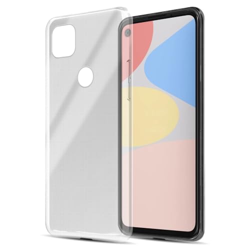 Cadorabo Hülle kompatibel mit Google Pixel 4A 5G Hülle Silikon Handyhülle für Pixel 4A 5G Case aus [Nie vergilben Technologie], Kratzfeste Schutzhülle für Google Pixel 4A 5G - VOLL TRANSPARENT von Cadorabo