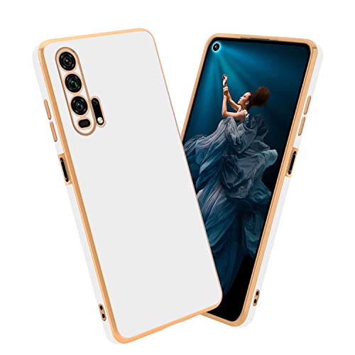 Cadorabo Hülle kompatibel mit Honor 20 PRO Schutzhülle TPU Silikon Case Liquid Design mit Kameraschutz Slim Kratzfest Weiche Gummi mit Rundumschutz Case Hülle für Honor 20 PRO in Weiß von Cadorabo