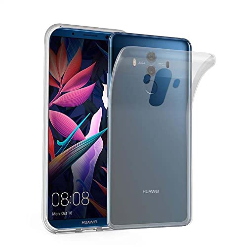 Cadorabo Hülle kompatibel mit Huawei Mate 10 PRO Hülle Silikon Handyhülle für Mate 10 PRO Case aus [Nie vergilben Technologie], Kratzfeste Schutzhülle für Huawei Mate 10 PRO - VOLL TRANSPARENT von Cadorabo