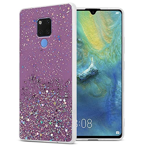Cadorabo Hülle kompatibel mit Huawei Mate 20 Rundumschutz TPU Silikon Case Mädchen Glitzer Strass Design Slim Kratzfest Weiche Gummi Bling Schutzhülle für Huawei Mate 20 in Lila Cadorabo Hülle kompatibel mit Huawei Mate 20 Rundumschutz TPU Silikon Case Mädchen Glitzer Strass Design Slim Kratzfest Weiche Gummi Bling Schutzhülle für Huawei Mate 20 in Lila von Cadorabo