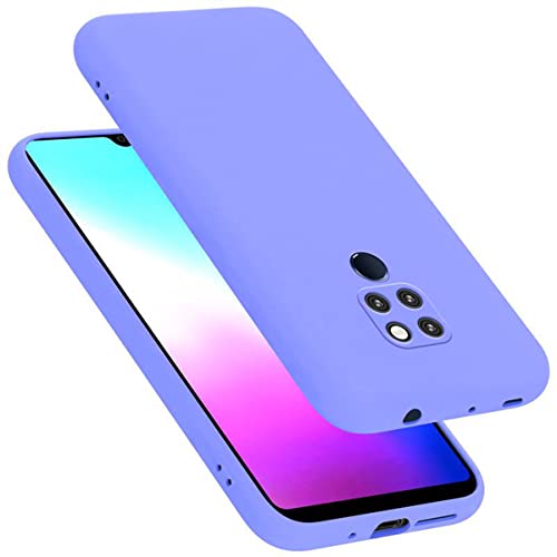 Cadorabo Hülle kompatibel mit Huawei Mate 20 Schutzhülle TPU Silikon Case Liquid Design Slim Kratzfest Liquidsilikon Microfaser mit Rundumschutz Case Hülle für Huawei Mate 20 in Lila von Cadorabo