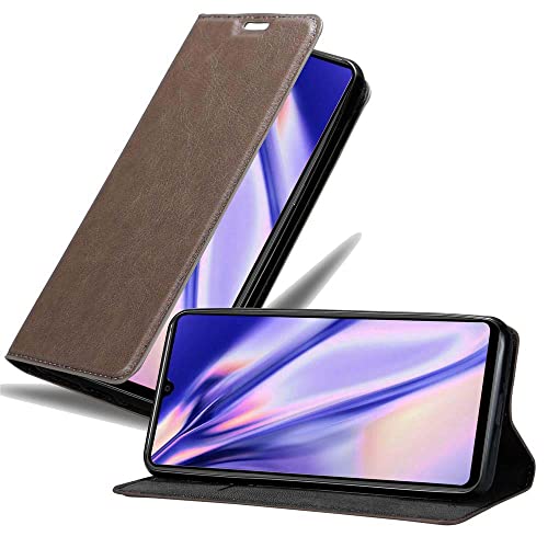 Cadorabo Hülle kompatibel mit Huawei Mate 20 aus Premium Kunst Leder Flip Klappbare Stoßfeste Magnetische [Standfunktion] [Kartenfächern] Cover Hülle für Huawei Mate 20 Tasche in Braun von Cadorabo