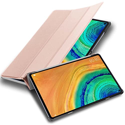 Cadorabo Hülle kompatibel mit Huawei MatePad PRO (10.8 Zoll) Tablethülle mit Auto Wake Up aus Kunst Leder Flip Klappbare Magnetische Cover Hülle für Huawei MatePad PRO (10.8 Zoll) Tasche in Rosa von Cadorabo