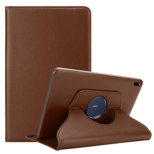 Cadorabo Hülle kompatibel mit Huawei MatePad PRO (10.8 Zoll) Tablethülle ohne Auto Wake Up aus Kunst Leder Flip Klappbare Stoßfeste Cover Hülle für Huawei MatePad PRO (10.8 Zoll) Tasche in Braun von Cadorabo