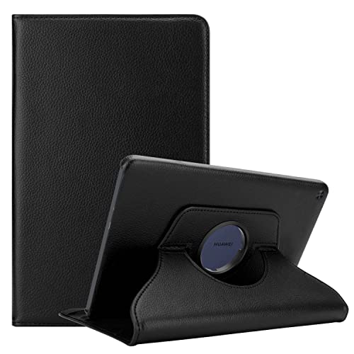 Cadorabo Hülle kompatibel mit Huawei MatePad T 10 (9.7 Zoll) T 10s (10.1 Zoll) Tablethülle ohne Auto Wake aus Kunst Leder Cover Hülle für MatePad T 10 (9.7 Zoll) T 10s (10.1 Zoll) Tasche in Schwarz von Cadorabo