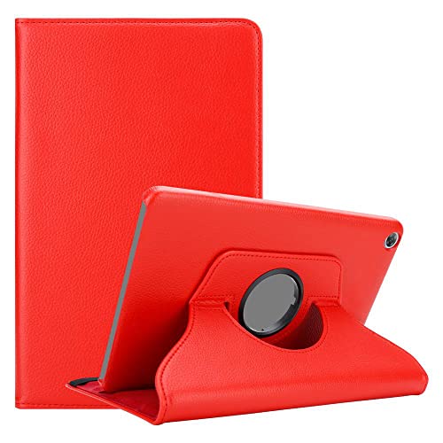 Cadorabo Hülle kompatibel mit Huawei MediaPad M5 8 (8.4 Zoll) Tablethülle ohne Auto Wake Up aus Kunst Leder Flip Klappbare Stoßfeste Cover Hülle für Huawei MediaPad M5 8 (8.4 Zoll) Tasche in Rot von Cadorabo