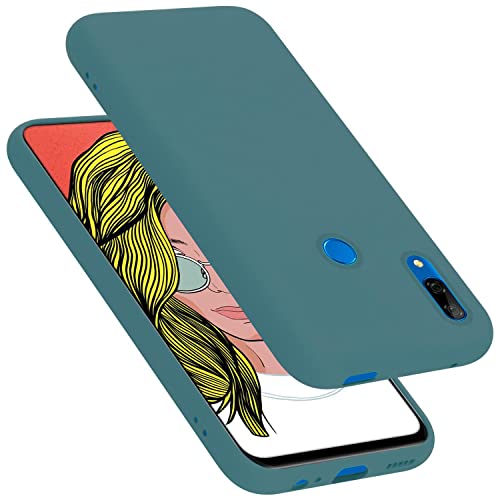 Cadorabo Hülle kompatibel mit Huawei P SMART Z Y9 Prime 2019 Enjoy 10 Plus Schutzhülle TPU Silikon Case Liquidsilikon Microfaser Case Hülle für Huawei P SMART Z Y9 Prime 2019 Enjoy 10 Plus in Grün von Cadorabo