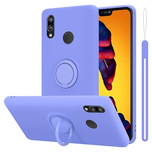 Cadorabo Hülle kompatibel mit Huawei P20 LITE 2018 NOVA 3E Schutzhülle TPU Silikon Case Liquid Design mit Ring Slim Liquidsilikon Microfaser Case Hülle für Huawei P20 LITE 2018 NOVA 3E in Lila Cadorabo Hülle kompatibel mit Huawei P20 LITE 2018 NOVA 3E Schutzhülle TPU Silikon Case Liquid Design mit Ring Slim Liquidsilikon Microfaser Case Hülle für Huawei P20 LITE 2018 NOVA 3E in Lila von Cadorabo