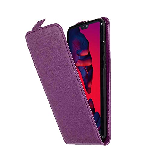 Cadorabo Hülle kompatibel mit Huawei P20 PRO / P20 Plus Flip Design aus Premium Kunst Leder Flip Klappbare Stoßfeste Magnetische Cover Hülle für Huawei P20 PRO / P20 Plus Tasche in Lila von Cadorabo