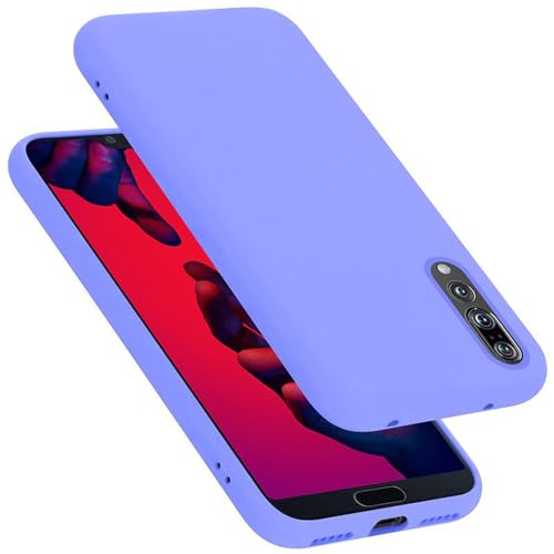 Cadorabo Hülle kompatibel mit Huawei P20 PRO P20 Plus Schutzhülle TPU Silikon Case Liquid Design Slim Kratzfest Liquidsilikon Microfaser Case Hülle für Huawei P20 PRO P20 Plus in Lila von Cadorabo