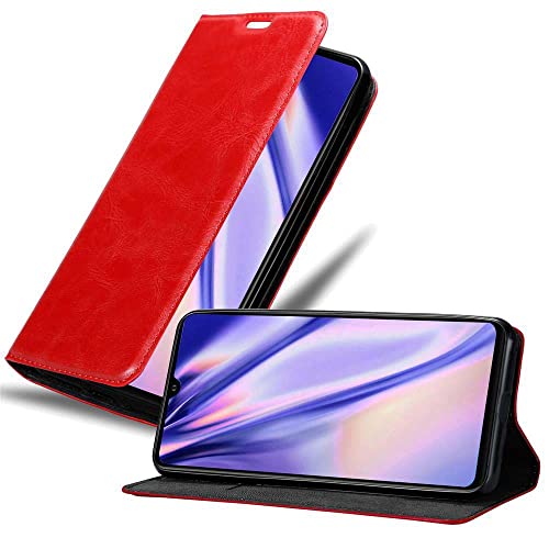 Cadorabo Hülle kompatibel mit Huawei P30 PRO aus Premium Kunst Leder Flip Klappbare Stoßfeste Magnetische [Standfunktion] [Kartenfächern] Cover Hülle für Huawei P30 PRO Tasche in Rot von Cadorabo