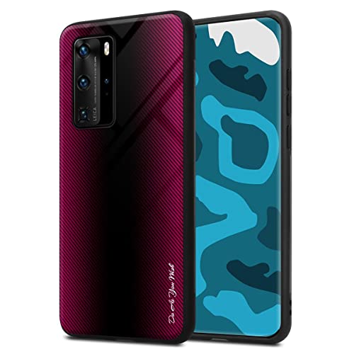 Cadorabo Hülle kompatibel mit Huawei P40 PRO / P40 PRO+ Schutzhülle TPU Silikon Case Glas Slim Kratzfest Weiche Gummi mit Rundumschutz Case Hülle für Huawei P40 PRO / P40 PRO+ in Pink von Cadorabo