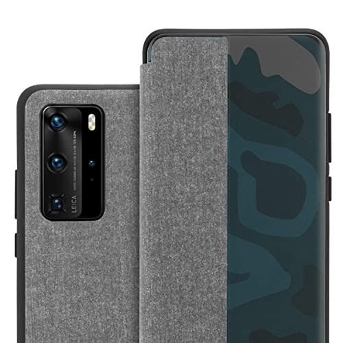 Cadorabo Hülle kompatibel mit Huawei P40 PRO / P40 PRO+ Schutzhülle TPU Silikon Smart Case Slim Kratzfest Weiche Gummi mit Rundumschutz Cover Hülle für Huawei P40 PRO / P40 PRO+ in Grau von Cadorabo