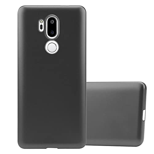 Cadorabo Hülle kompatibel mit LG G7 ThinQ/FIT/ONE Schutzhülle TPU Silikon Case Metallic Design Slim Kratzfest Weiche Gummi mit Rundumschutz Case Hülle für LG G7 ThinQ/FIT/ONE in Grau von Cadorabo