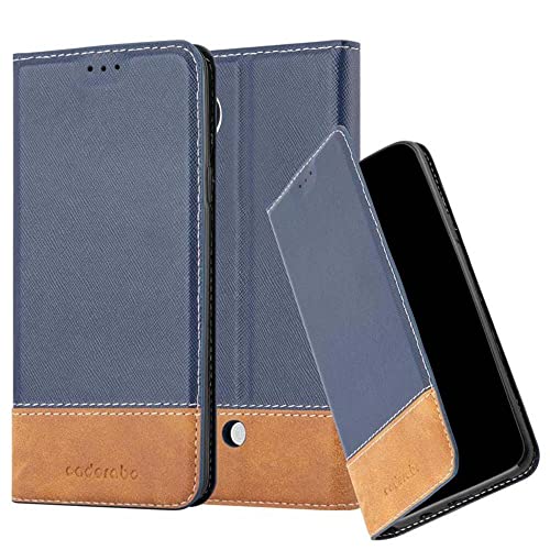 Cadorabo Hülle kompatibel mit LG Google Nexus 5 aus Premium Kunst Leder Flip Klappbare Stoßfeste Magnetische [Standfunktion] [Kartenfächern] Cover Hülle für LG Google Nexus 5 Tasche in Blau von Cadorabo