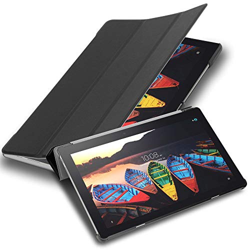 Cadorabo Hülle kompatibel mit Lenovo Tab 3 10 Business (10.1 Zoll) Tablethülle mit Auto Wake Up aus Kunst Leder Klappbare Cover Hülle für Lenovo Tab 3 10 Business (10.1 Zoll) Tasche in Schwarz von Cadorabo