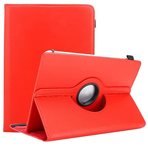 Cadorabo Hülle kompatibel mit Lenovo Tab 4 10 Plus (10.1 Zoll) Tablethülle 360 Design aus Kunst Leder Flip Klappbare Magnetische Cover Hülle für Lenovo Tab 4 10 Plus (10.1 Zoll) Tasche in Rot von Cadorabo