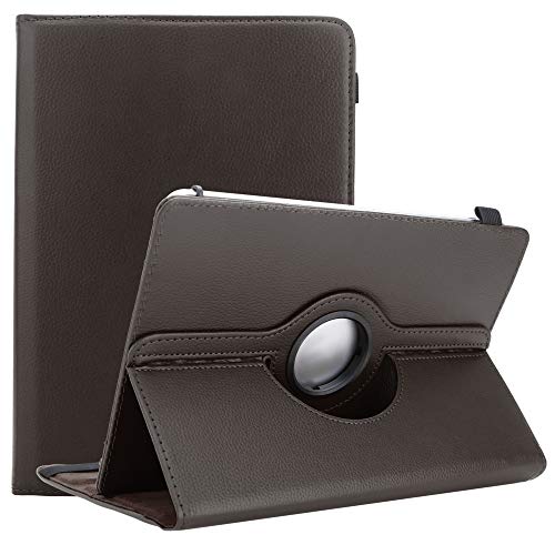 Cadorabo Hülle kompatibel mit Medion LifeTab P9701 Tablethülle 360 Design aus Premium Kunst Leder Flip Klappbare Stoßfeste Magnetische Cover Hülle für Medion LifeTab P9701 Tasche in Braun von Cadorabo