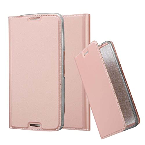 Cadorabo Hülle kompatibel mit Motorola Google Nexus 6 aus Kunst Leder Flip Klappbare Stoßfeste Magnetische [Standfunktion] [Kartenfächern] Cover Hülle für Motorola Google Nexus 6 Tasche in Rosa von Cadorabo