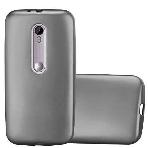 Cadorabo Hülle kompatibel mit Motorola Moto G3 Schutzhülle TPU Silikon Case Metallic Design Slim Kratzfest Weiche Gummi mit Rundumschutz Case Hülle für Motorola Moto G3 in Grau Cadorabo Hülle kompatibel mit Motorola Moto G3 Schutzhülle TPU Silikon Case Metallic Design Slim Kratzfest Weiche Gummi mit Rundumschutz Case Hülle für Motorola Moto G3 in Grau von Cadorabo